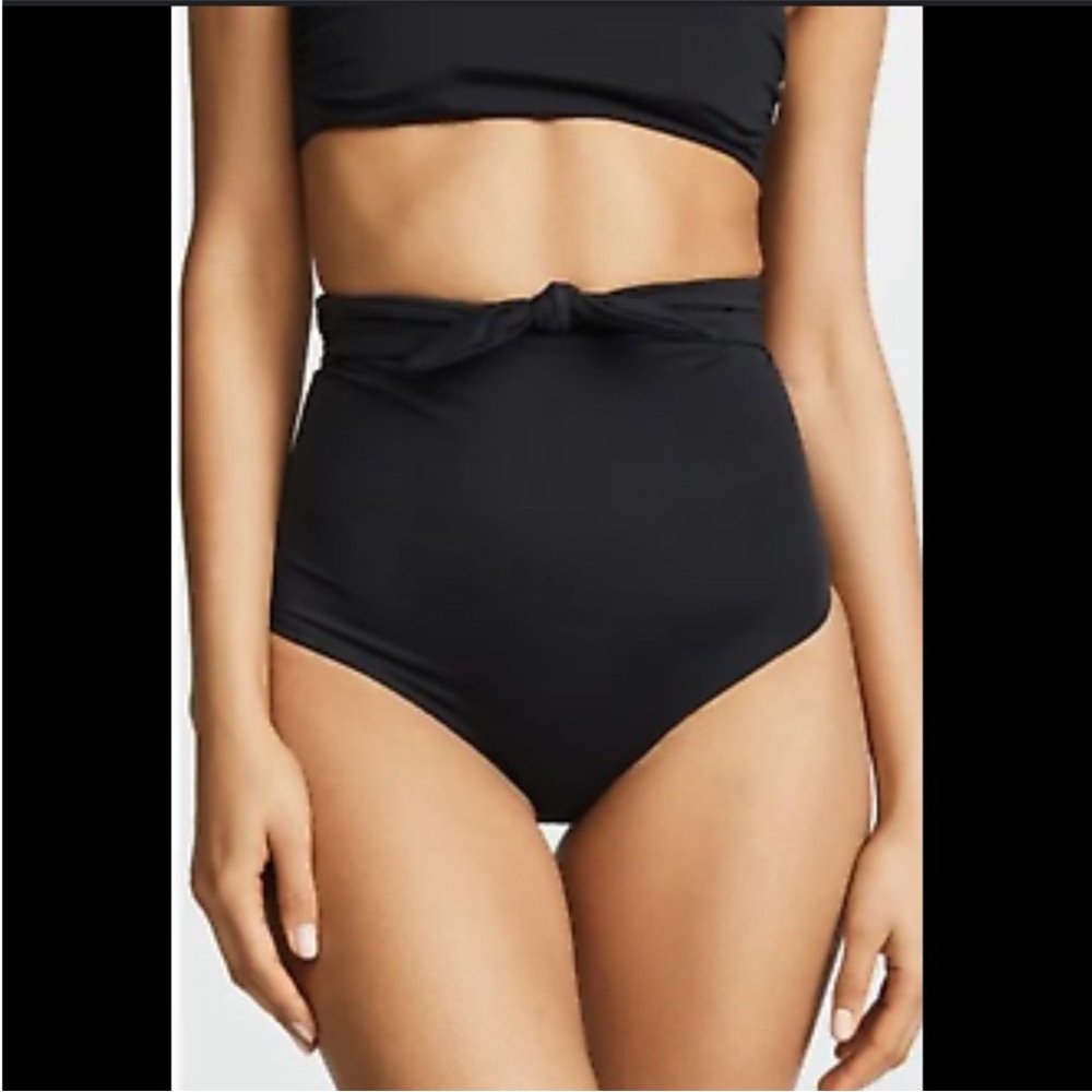 MARA HOFFMAN - Black High-Waisted Bikini Bottom - NWT